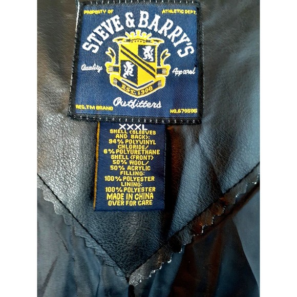 Steve & Barry's Texas A&M Faux Leather Varsity Letterman Jacket Football XXXL - Picture 4 of 11
